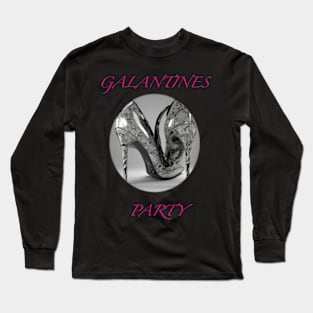 Galentines party marble shoes Long Sleeve T-Shirt